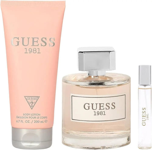 Set de regalo de 3 piezas 1981 By Guess para mujer EDT Spray