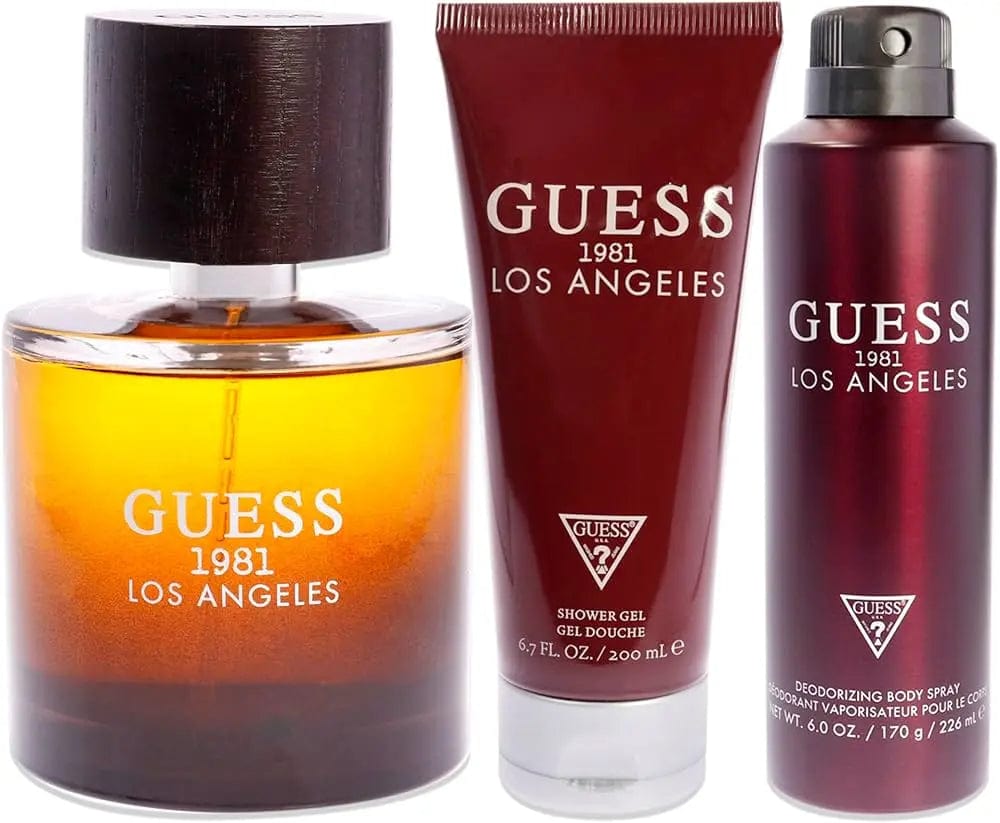 Set de regalo de 3 piezas 1981 Los Angeles By Guess para hombre