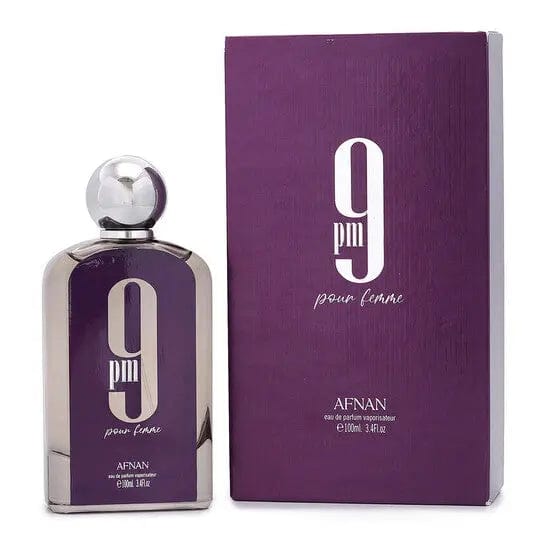 Eau de parfum en spray 9Pm Purple pour femme par Afnan, 100 ml (3,4 oz)