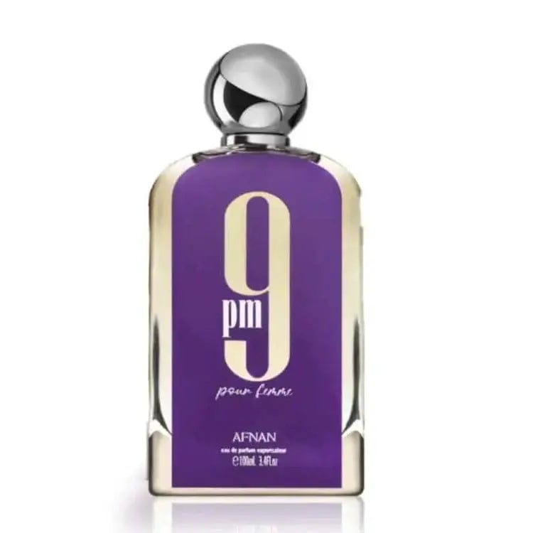 Eau de parfum en spray 9Pm Purple pour femme par Afnan, 100 ml (3,4 oz)