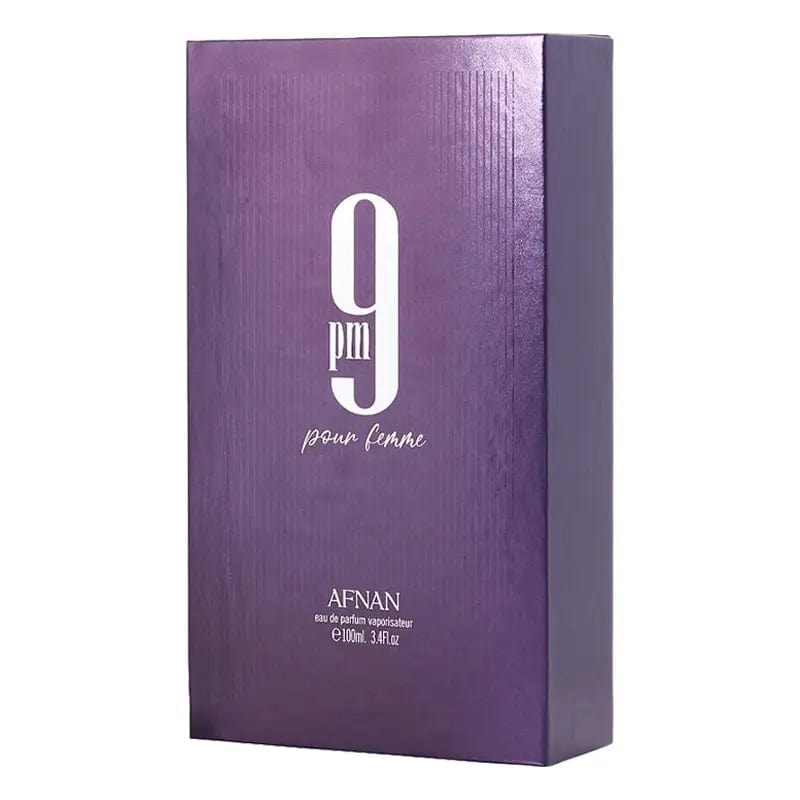 Eau de parfum en spray 9Pm Purple pour femme par Afnan, 100 ml (3,4 oz)