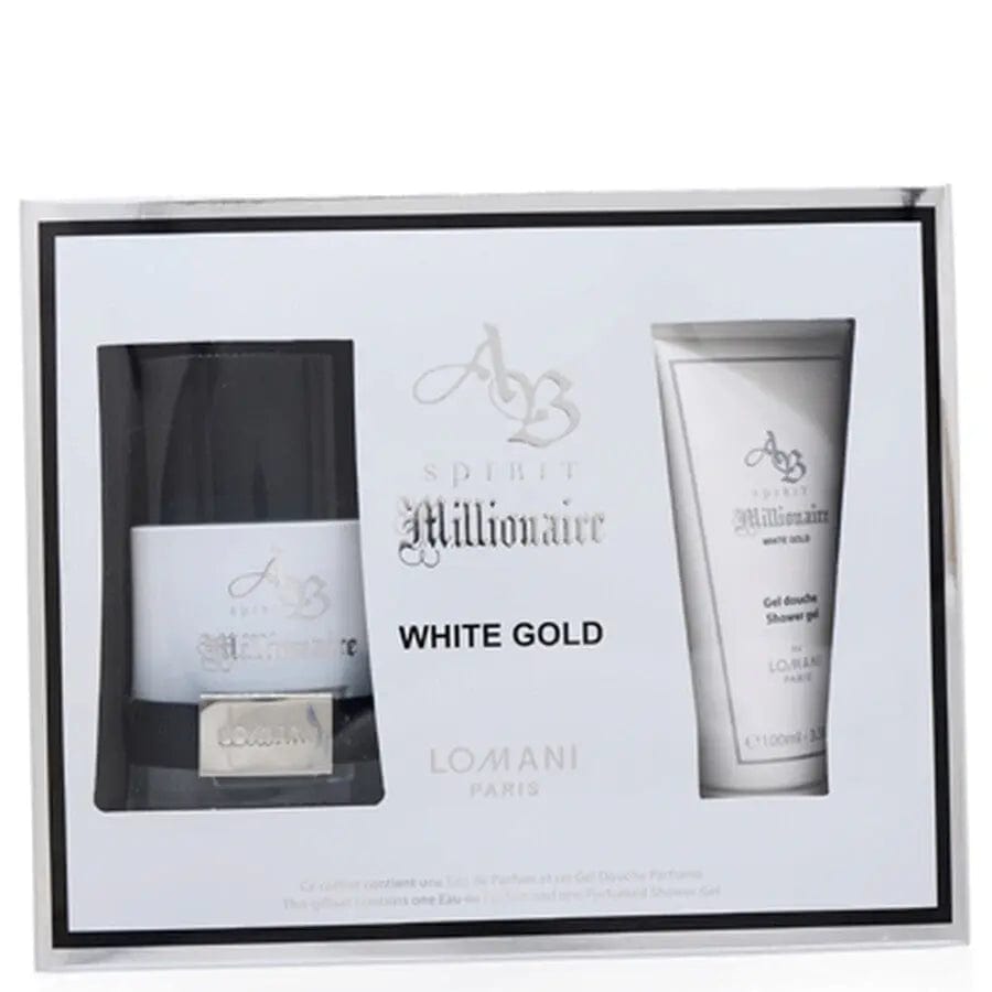 Coffret cadeau 2 pièces AB Spirit Millionaire White Gold par Lomani pour homme
