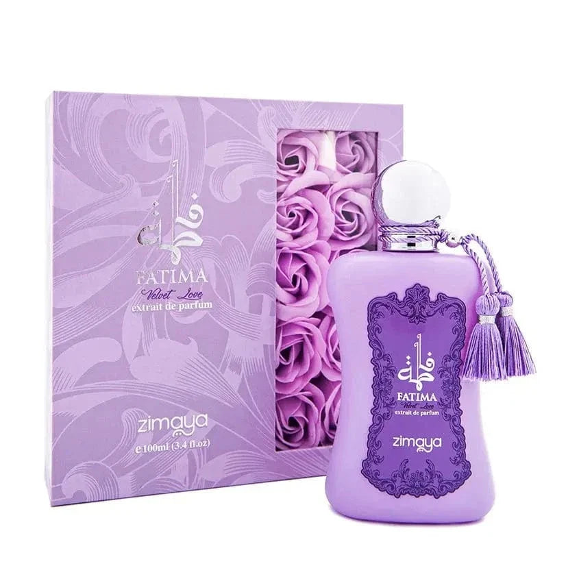 Afnan Zimaya Fatima Velvet Love para mujer, Extrait de Parfum en spray de 3.4 oz