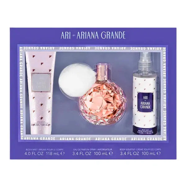 Coffret 3 pièces Ari par Ariana Grande pour femme, Eau de Parfum vaporisateur