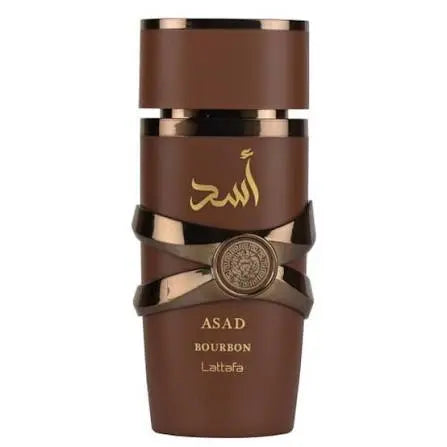 Asad Bourbon de Lattafa para hombre, Eau de Parfum en spray de 3.4 oz