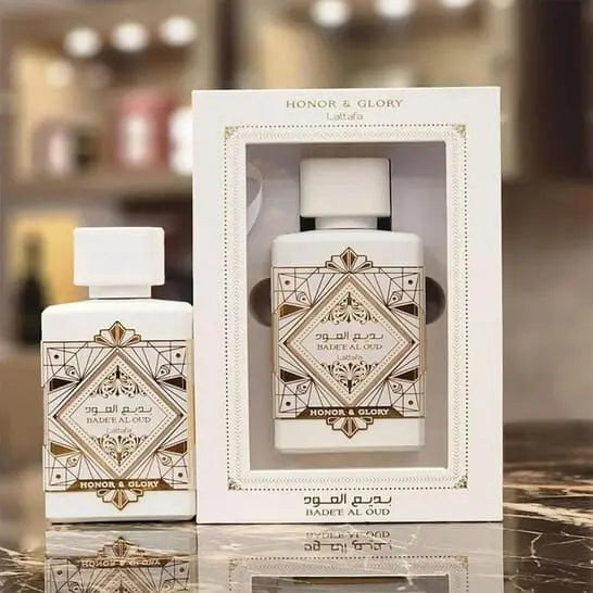 Bade'e Al Oud Honor & Glory de Lattafa, eau de parfum unisexe, vaporisateur 100 ml