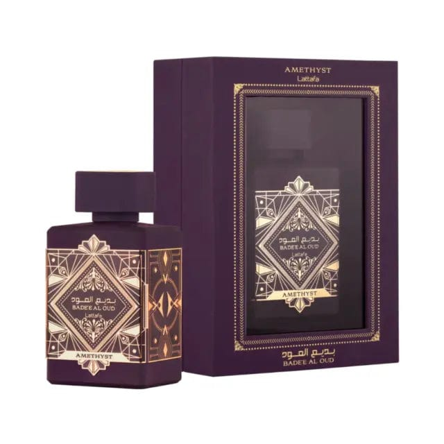 Badee Oud Amethyst par Lattafa Unisexe 100 ml EDP Vaporisateur
