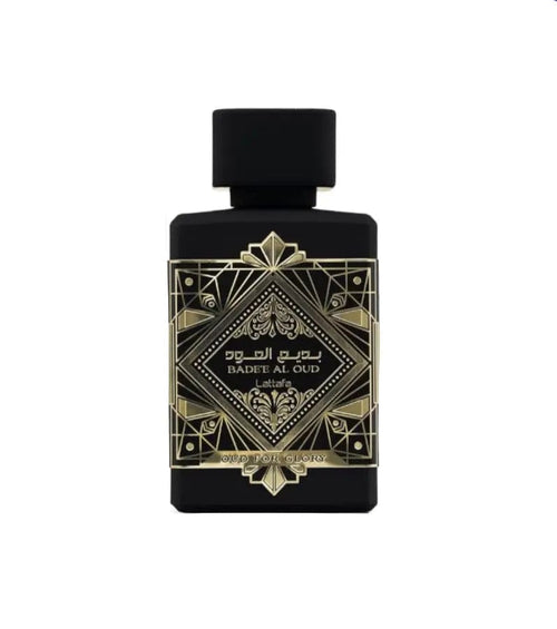 Badee Oud For Glory para hombre, Eau de Parfum en spray de 3.4 oz
