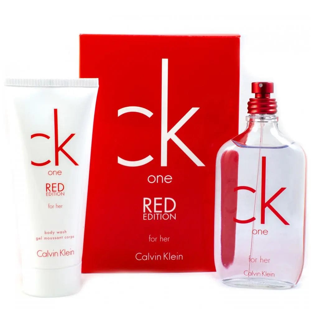 Coffret Ck One Red 2p 100 ml EDT Vaporisateur pour femme