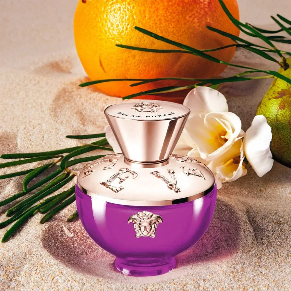 Coffret 4 pièces Dylan Purple de Versace pour femme, eau de parfum en vaporisateur