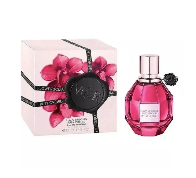 Flowerbomb Ruby Orchid de Viktor & Rolf para mujer, Eau de Parfum en spray de 3.4 oz
