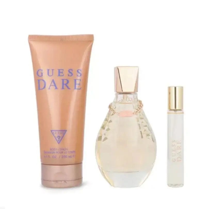 Coffret cadeau 3 pièces Guess Dare pour femme Eau de Toilette