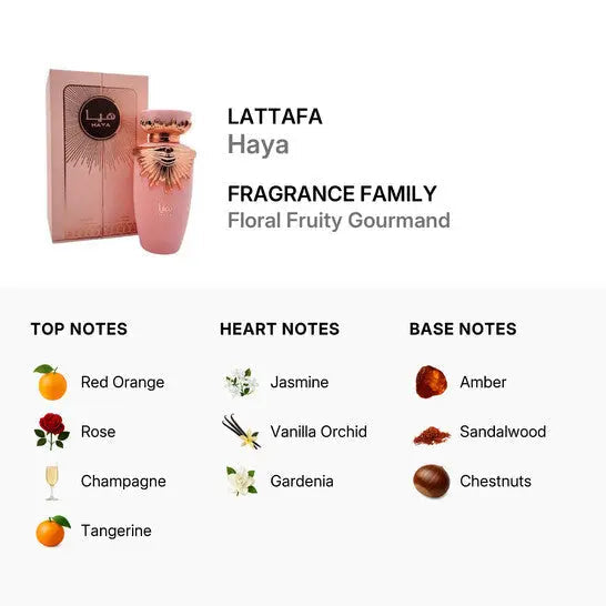 Haya par Lattafa pour femme, eau de parfum en spray, 100 ml