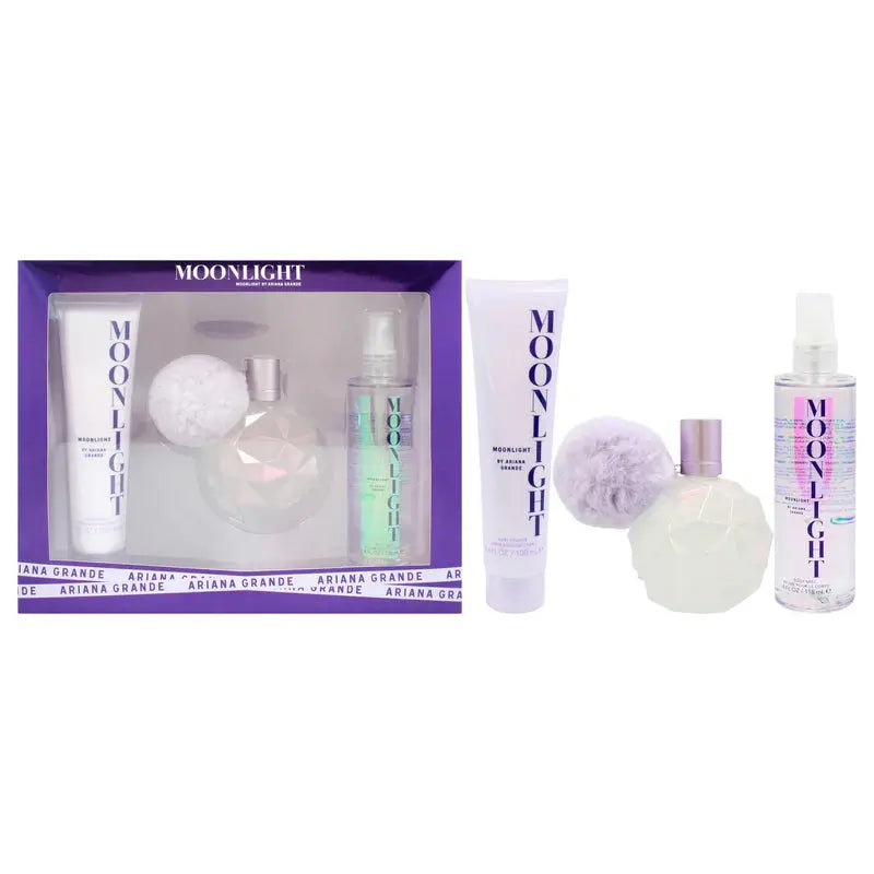 Coffret 3 pièces Moonlight par Ariana Grande pour femme, eau de parfum en spray