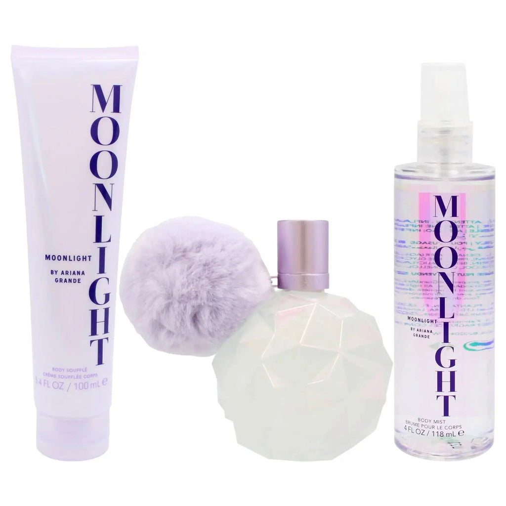Coffret 3 pièces Moonlight par Ariana Grande pour femme, eau de parfum en spray