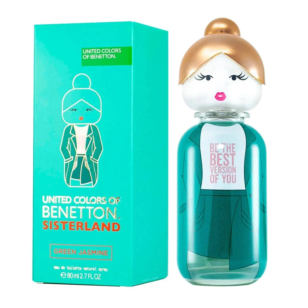 Sisterland Green Jasmine de Benetton para mujer, Eau de Toilette en spray de 2.7 oz