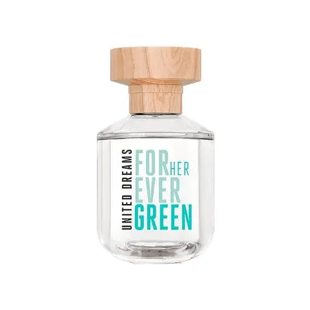 United Dreams Forever Green For Her de Benetton para mujer, Eau de Toilette en spray de 2.7 oz